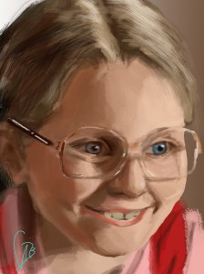Fast painting Little Miss Sunshine
